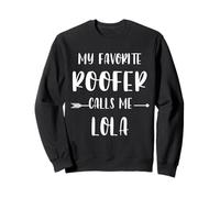 Roofer My Favorite Roofer Calls Me Lola Vintage Xmas Sweatshirt
