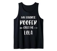 Roofer My Favorite Roofer Calls Me Lola Vintage Xmas Tank Top