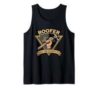 Roofer Only God is Above Us Roofing Contractor Tank Top