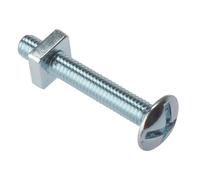 Fandf 25RBN850 Roofing Bolts With Square Nuts - Zinc Plated M8 X 50Mm (Bag Of 25)