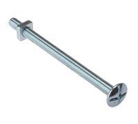 Fandf 25RBN840 Roofing Bolts With Square Nuts - Zinc Plated M8 X 40Mm (Bag Of 25)