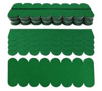 Roofing Felt for Bird House, Waterproof Roof Shingles, Self-Adhesive Mini Roof Shingles, Pack of 32 Roofing Felt for Nesting Box Roof, Nesting Box, Rabbit Hutch, Dog House, Mailbox Roofs (Green)