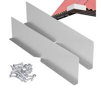 Roofing Gutter Guards - Aluminum Mesh Construction, Anti-Clog Leaf Filter Design, Roof Edge Rain Diverter, Heavy Duty for Drainage Protector | Downspout Extension Corner Flat Shingle Roof Water for F