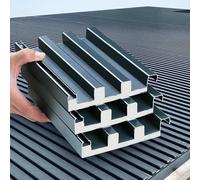 Roofing Sheets 3 Pcs Insulated Roofing Cladding Board, 5 10 12 ft Long Splicable Corrugated Metal Sheets, Windproof & Waterproof Roofing Tiles for Pergola(L-7ft/2.1m)