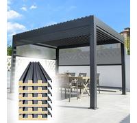 Roofing Sheets 6pcs Outdoor Pergola Metal Roof Panels, Thickened Polycarbonate Roof Cladding Board(L 1.25m/4.1ft)