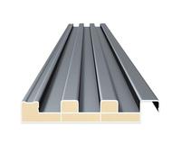 Roofing Sheets Aluminum Alloy Insulated Roofing Cladding Board, Versatile Awning Top Cover for Home Projects(1.5m/4.9ft)