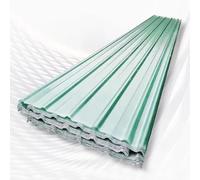 Roofing Sheets， Clear Roof Panels for Greenhouse Garage 1mm Roofing Sheets FRP Daylighting(6 Unidades.,0.9x1.7m/35x67in)