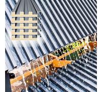 Roofing Sheets Fast Drainage Corrugated Roofing Panels, Splicable Side Panels Roofing Tiles/Ridge Cap, Metal Roofing Sheets for Gazebo Shed Garages Canopy(5pcs,1.4m/4.6ft)