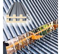 Roofing Sheets Fast Drainage Corrugated Roofing Panels, Splicable Side Panels Roofing Tiles/Ridge Cap, Metal Roofing Sheets for Gazebo Shed Garages Canopy(2pcs,1.2m/3.9ft)