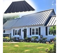 Roofing Sheets House Building Roof Cladding Board, Aluminum Roofing Panels - Insulated Corrugated Roof Sheets(Grey,L 1.5m/4.9ft)