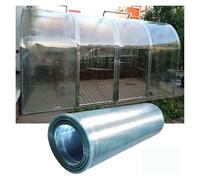 Roofing Sheets， Plastic Sheet UV Protection 0.8mm Clear Glassfiber Panel for Sheds, Carports, Customizable(0.8x10m/2.62x32.8ft)