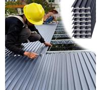 Roofing Sheets Polycarbonate Pergola Roof Panels, 1 2 5 8 10 Pcs Thickened Aluminum Roofing Sheets Top Cover, All-Weather Awning Roof Shingles/Cladding Board(8pcs,1.5m/4.9ft)