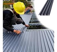 Roofing Sheets Polycarbonate Pergola Roof Panels, 1 2 5 8 10 Pcs Thickened Aluminum Roofing Sheets Top Cover, All-Weather Awning Roof Shingles/Cladding Board(1pc,0.8m/2.6ft)