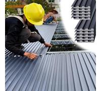 Roofing Sheets Polycarbonate Pergola Roof Panels, 1 2 5 8 10 Pcs Thickened Aluminum Roofing Sheets Top Cover, All-Weather Awning Roof Shingles/Cladding Board(10pcs,1.5m/4.9ft)