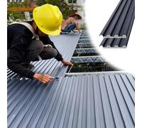 Roofing Sheets Polycarbonate Pergola Roof Panels, 1 2 5 8 10 Pcs Thickened Aluminum Roofing Sheets Top Cover, All-Weather Awning Roof Shingles/Cladding Board(2pcs,0.9m/3ft)