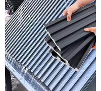 Roofing Sheets Trapezoidal Grooved Metal Sheets Fast Drainage, 3pcs Thickened Insulated Roof Shingles(1.4m/4.6ft)