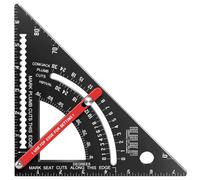 Roofing Square 7 inch Carpenters Square Tool Adjustable Set Square Carpentry Aluminium Layout Rafter Square Metal Triangle Ruler