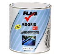 Roofix 20/10 Multi-surface | Roof & Gutter Repair | Instant waterproofing solution for flat roofs and guttering | Black, White or Grey (BLACK) | 1 Litres