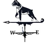 Roofs Metal Weather Vane, Outdoor Wind Speed Direction, Boxer Dog Weather Vane, Weather Vane, Grass Floor Ornament, Fist