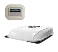 Rooftop Ac for Camper Integrated Design Truck Ac with Reading Light And 7-blade Cooling Fan Removable Filter for Campers, RVs and Travel Trailers 12V/24V(White,24v)
