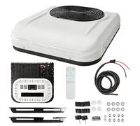 Rooftop AC Unit for RV 12V 24V 1800W Cooling Capacity DC Powered Parking Air Conditioner for Semi Truck Sleeper Cab Low Voltage Protection(Rotor Type,24V)