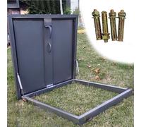 Rooftop Access Hatch - Rainproof Security Door for Attics Sheds Skylights & Barns - Easy Install Rectangle Lid (33.5" L x 21.6" W) for Outdoor Access & Escapes