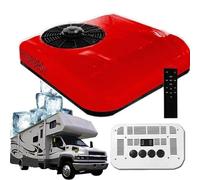 Rooftop Air Conditioner, 12V/24V Compatible, Cool and Heat Functions, High Airflow for Vehicles and Mobile Spaces