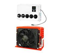 Rooftop Air Conditioner Electric Parking Air Conditioning 24V Refrigeration Integrated Machine Vehicle 12v Truck Rv Car Excavator Bulldozing Box Air Con(12V Box-type)