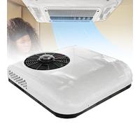 Rooftop Air Conditioner with Cooling, 12V/24V Low Profile AC Unit for Van, Campervan, Excavators, Caravan, Buses