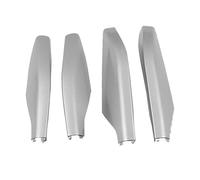 Rooftop Cargo Carrier 4Pcs/set Silver/Black ABS Roof Luggage Rack Covers Corner Protector For Toyota For Prado LC120(Silver)