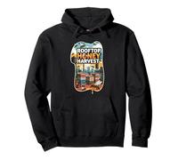Rooftop Honey Harvest Urban Beekeeping Design Pullover Hoodie
