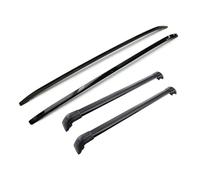 Rooftop Luggage Holder For Rover For Evoque 2012-2019 4PCS Roof Rack Rails+ Cross Bars Cargo Luggage Carrier(Balck Crossbar)