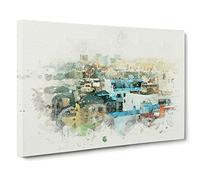 Rooftop View Of Gran Canaria Canvas Print | Gallery Wrapped 30mm Frame Wall Art | 30x20 inches | Ready to Hang | Modern Picture | Living Room Bedroom Lounge Office