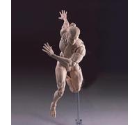 RoofWorld 1/12 Scale Male Action Figure Strong Muscle Joint Body 6 inch Super Flexible Comic Soldier Action Figure Body Doll Collection (Pale Skin)