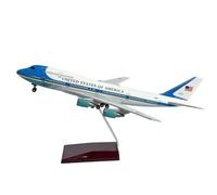 RoofWorld Air Force One B747 Model Plane 1:190 Scale LED Light Voice/Touch Control 15" Executive Desktop Display for Adults & Collectors