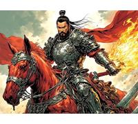 Roogsoo Diamond Art Painting Kit, Japanese Samurai, 5D Diamond Art, Full Drill Rhinestone Crystal Cross Stitch Painting By Numbers, Adults & Kids, 70x50cm, Not Foldable
