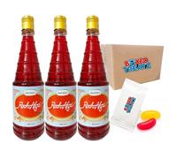 Rooh Afza 3 X 800ml - Rose Syrup - Gives The Body Vigor, Vitality & Freshness, Boxed Treatz