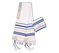 Rooherd blue men's prayer shawl Christian prayer scarf jewish tzitzit tallit cloth rainbow jerusalem clothes Israel design, Blue, Default