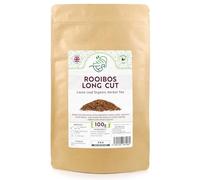 Rooibos Long Cut Organic Herbal Loose Tea - South African Redbush Tea Premium Leaf (100g)