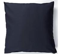 Rooj Collection Black Size 24x24 Inches Plain Poly Cotton Cushion Cover Solid Blank Square Cushion Covers Decorative Cushion Case Throw Pillow cases for Bedroom Living Room Sofa Bed Car Seat Floor