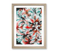 Rook Abstract Framed Print | A2 Oak Framed Wall Art | Ready to Hang | Abstract Fantasy Picture | Living Room Bedroom Lounge Office