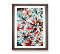 Rook Abstract Framed Print | A2 Walnut Framed Wall Art | Ready to Hang | Abstract Fantasy Picture | Living Room Bedroom Lounge Office