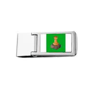 Rook Amusement Game Intellect Chariot Slim Money Clip Stainless Holder Pocket Wallet