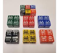 Rook Robot Battletech Stats Modifier Dice Full 30 Dice Bundle: Color Coded Walk Run Jump Sprint Heat and Special Modifier Dice