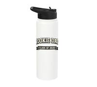Rookie Dad 2026 First Time Father New Dad Announcement Stainless Steel Insulated Water Bottle