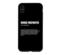 Rookie Firefighter Definition First Responder Text Art Case for iPhone XS Max