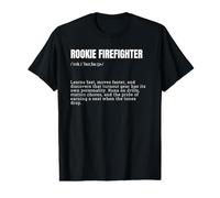 Rookie Firefighter Definition First Responder Text Art Value Graphic T-Shirt