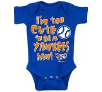 Rookie Wear By Smack Apparel NY Baseball Fans. Too Cute Royal Onesie (NB-18M) Or Toddler Tee (2T-7T) (Onesie, Newborn)