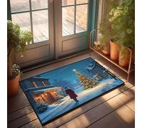 Room Accessories For Teen Boys A Person In A Red Coat Walks Towards A Beautifully Decorated Doormat Doormats For Outdoor Entrance Home Funny Doormat F(50X80CM)
