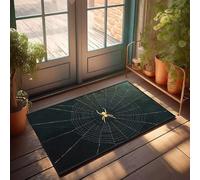 Room Accessories For Teen Boys A Spider Sits In The Center Of Its Web Doormat Doormats For Outdoor Entrance Home Funny Doormat F(40X60CM)